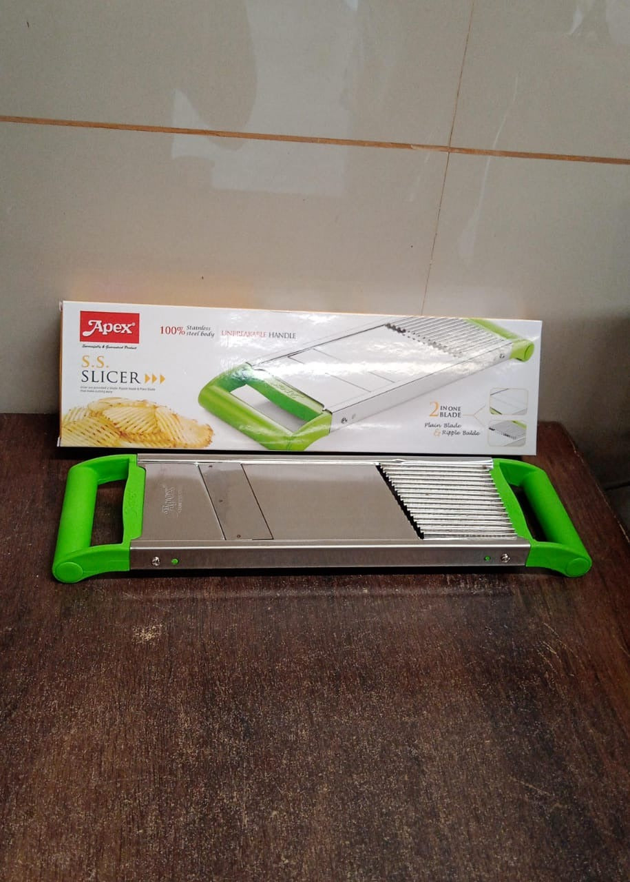 Apex Stainless Steel Vegetable Slicer (2-in-1) Apex Stainless Steel Vegetable Slicer (2-in-1)